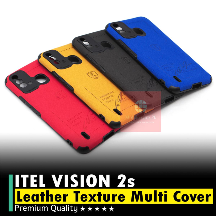 iTel Vision 2s Soft Texture Leather Style Mobile Cover - Image 2 iTel Vision 2s Soft Texture Leather Style Mobile Cover - Image 2