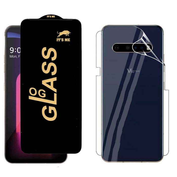 LG V60 ThinQ Protection Pack: OG Glass + Clear Back Jelly Film - Image 2 LG V60 ThinQ Protection Pack: OG Glass + Clear Back Jelly Film - Image 2