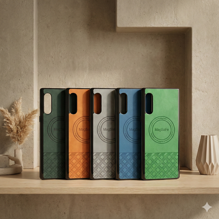 LG Velvet Luxury Multicolor Leather Phone Case | Anti-Fingerprint Soft Texture Skin-Friendly Cover - Image 2