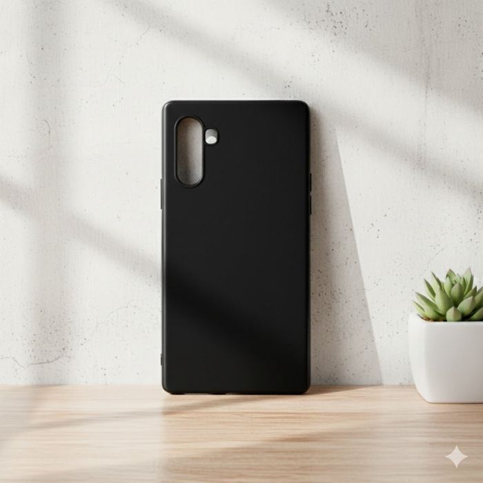 LG Velvet Soft Plain Black Case Mobile Cover - Image 2 LG Velvet Soft Plain Black Case Mobile Cover - Image 2