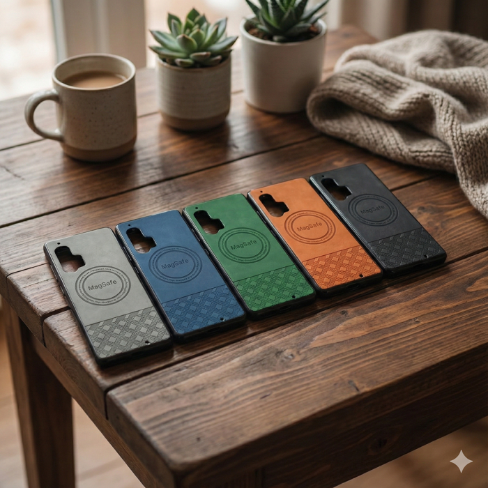 Motorola Edge Plus Luxury Multicolor Leather Phone Case | Anti-Fingerprint Soft Texture Skin-Friendly Cover - Image 2