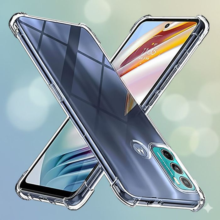 Motorola Moto G60 Anti Shock Extra Bumper Crystal Clear Mobile Cover - Image 2 Motorola Moto G60 Anti Shock Extra Bumper Crystal Clear Mobile Cover - Image 2