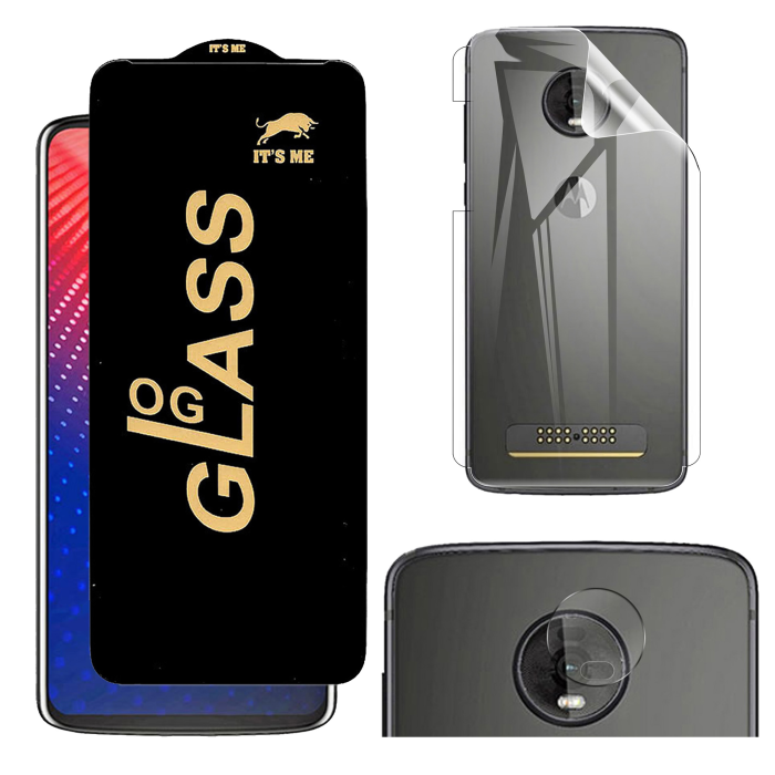 Motorola Moto Z4 360° Clear Kit: OG Glass + Back Jelly Camera Guard - Image 2 Motorola Moto Z4 360° Clear Kit: OG Glass + Back Jelly Camera Guard - Image 2