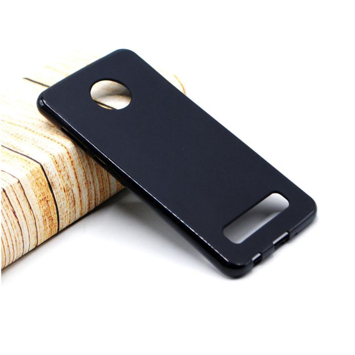Motorola Moto Z4 Back Cover Soft Plain Black Case For Motorola Moto Z4 - Image 2 Motorola Moto Z4 Back Cover Soft Plain Black Case For Motorola Moto Z4 - Image 2