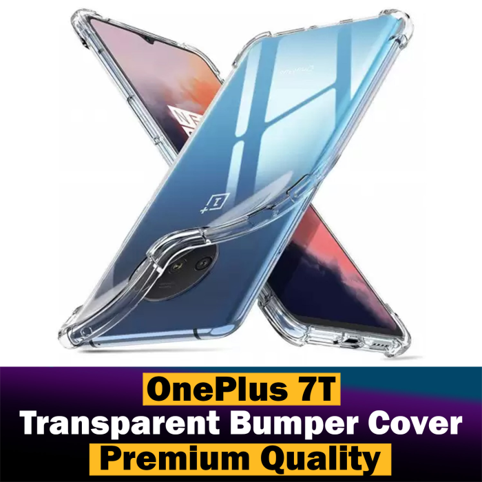 OnePlus 7T Transparent Anti Shock Crystal Clear Case - Image 2 OnePlus 7T Transparent Anti Shock Crystal Clear Case - Image 2
