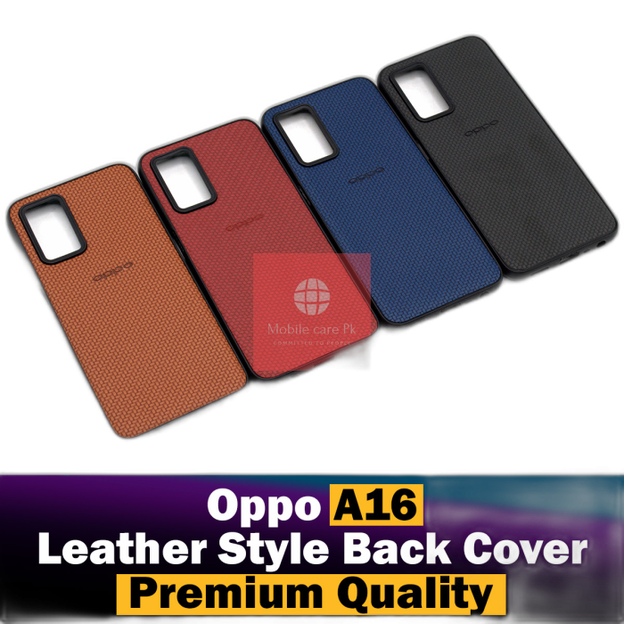 Oppo A16 Back Cover Leather Style Soft Case For Oppo A16 - Image 2 Oppo A16 Back Cover Leather Style Soft Case For Oppo A16 - Image 2