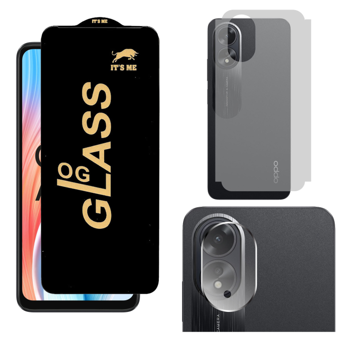Oppo A38 3-in-1 Kit: OG Glass + Carbon Back Camera Protector - Image 2 Oppo A38 3-in-1 Kit: OG Glass + Carbon Back Camera Protector - Image 2