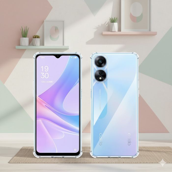 Oppo A38 Transparent Bumper Case Mobile Cover - Image 2 Oppo A38 Transparent Bumper Case Mobile Cover - Image 2