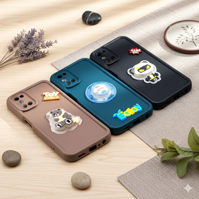 Oppo A52 A72 A92 Cute Kitty Blinking Lights Soft Colorful Mobile Cover - Image 2