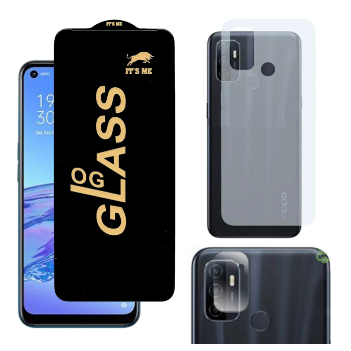 Oppo A53 3-in-1 Kit: OG Glass + Carbon Back Camera Protector - Image 2 Oppo A53 3-in-1 Kit: OG Glass + Carbon Back Camera Protector - Image 2