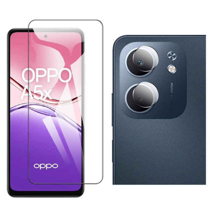 Oppo A5x Glass Protector Polish Screen Tempered + Back Rear Camera 9H Gorilla Flexible Protectior - Image 2 Oppo A5x Glass Protector Polish Screen Tempered + Back Rear Camera 9H Gorilla Flexible Protectior - Image 2