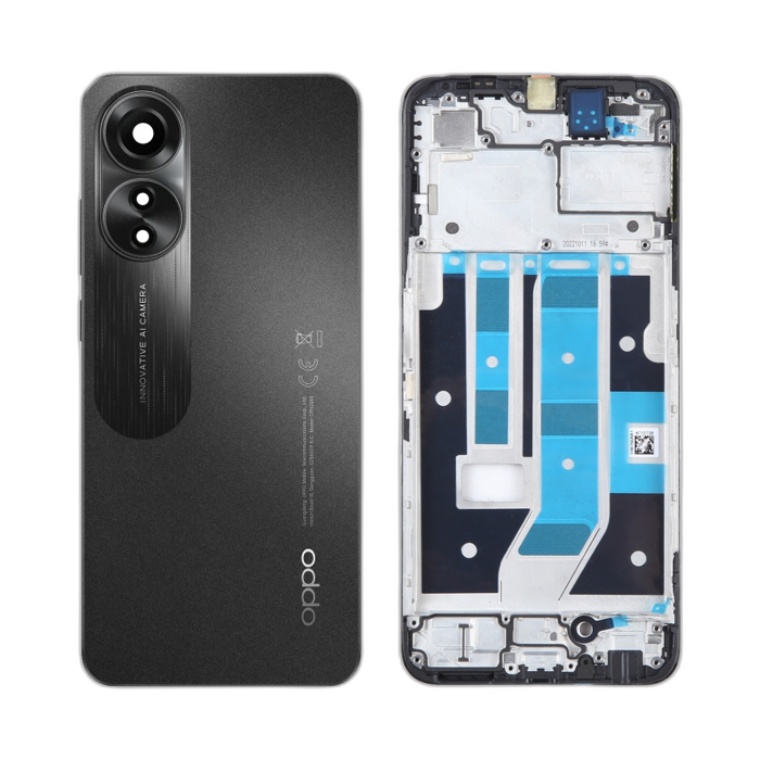 Oppo A78 Black Housing - Image 2 Oppo A78 Black Housing - Image 2