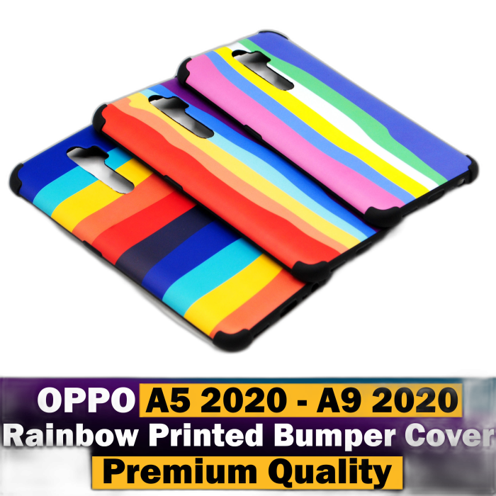 Oppo A9 2020 Rainbow Printed Bumper Cover - Image 2 Oppo A9 2020 Rainbow Printed Bumper Cover - Image 2