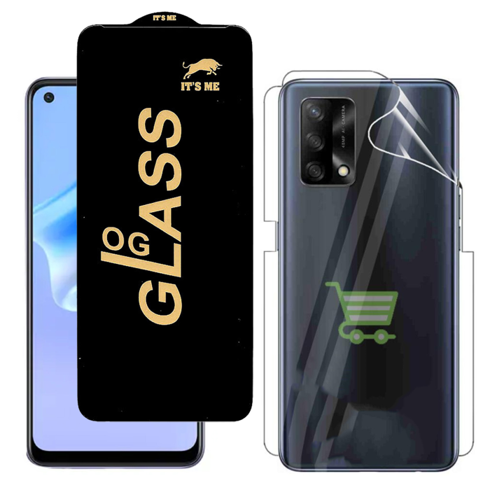 Oppo A95 Protection Pack: OG Glass + Clear Back Jelly Film - Image 2 Oppo A95 Protection Pack: OG Glass + Clear Back Jelly Film - Image 2