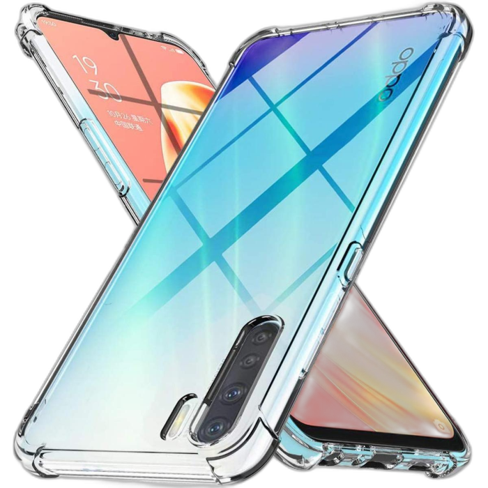 Oppo F15 Back Cover Back Cover Transparent Extra Bumper Anti Shock Soft Crystal Clear Case For Oppo F15 - Image 2 Oppo F15 Back Cover Back Cover Transparent Extra Bumper Anti Shock Soft Crystal Clear Case For Oppo F15 - Image 2