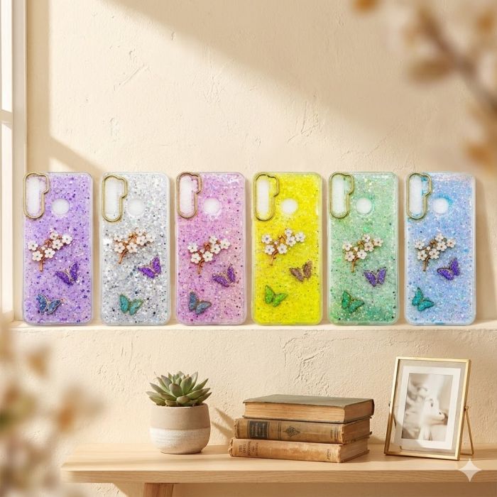 Oppo F1s Glitter Butterfly Fancy Mobile Cover - Image 2 Oppo F1s Glitter Butterfly Fancy Mobile Cover - Image 2