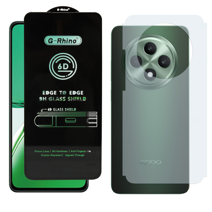 Oppo Reno 12F Combo: OG Glass Screen Protector + Carbon Back Skin - Image 2 Oppo Reno 12F Combo: OG Glass Screen Protector + Carbon Back Skin - Image 2