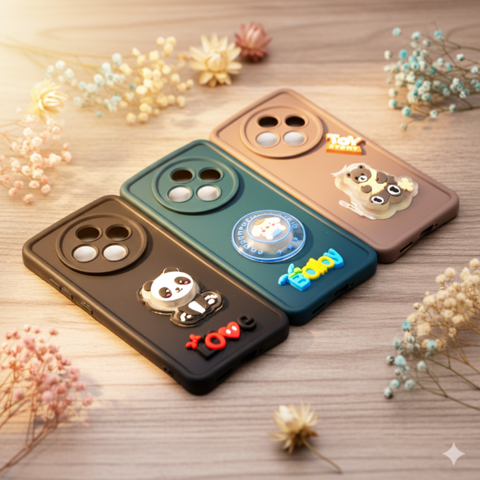Oppo Reno 12F Cute Kitty Blinking Lights Soft Colorful Mobile Cover - Image 2 Oppo Reno 12F Cute Kitty Blinking Lights Soft Colorful Mobile Cover - Image 2