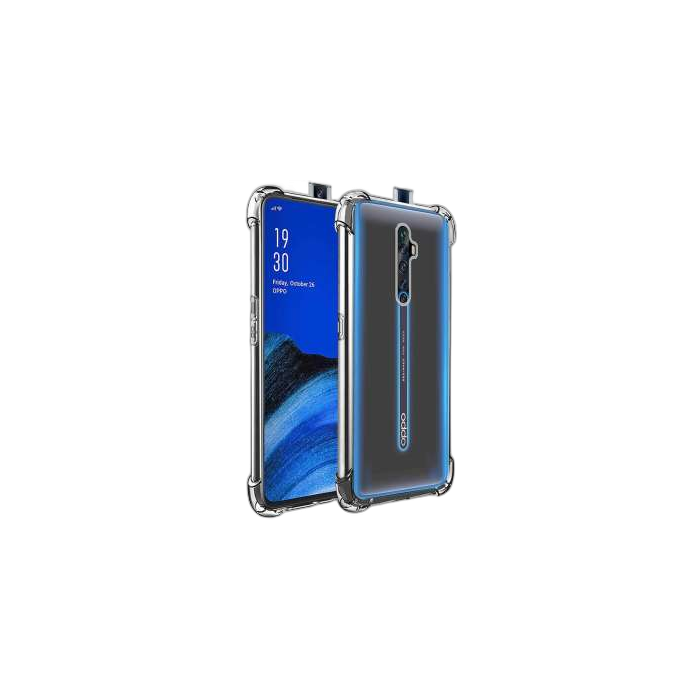 Oppo Reno 2F Transparent Extra Bumper Anti Shock Crystal Clear Case Mobile Cover - Image 2 Oppo Reno 2F Transparent Extra Bumper Anti Shock Crystal Clear Case Mobile Cover - Image 2