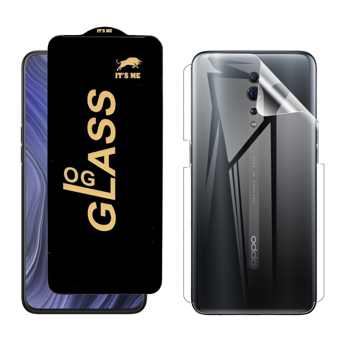 Oppo Reno Z Protection Pack: OG Glass + Clear Back Jelly Film - Image 2 Oppo Reno Z Protection Pack: OG Glass + Clear Back Jelly Film - Image 2