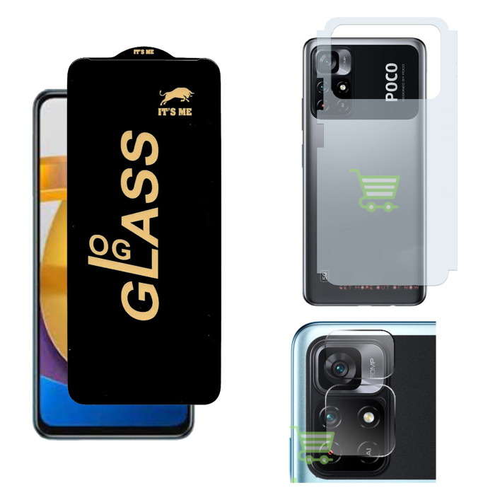 Poco M4 Pro 3-in-1 Kit: OG Glass + Carbon Back Camera Protector - Image 2 Poco M4 Pro 3-in-1 Kit: OG Glass + Carbon Back Camera Protector - Image 2