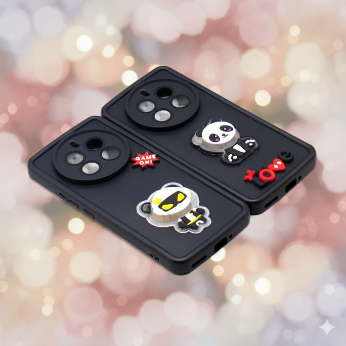 Realme 12 Pro Plus Cute Kitty Blinking Lights Soft Colorful Mobile Cover - Image 2