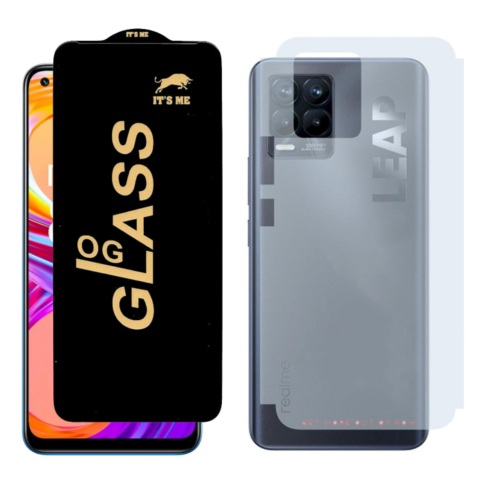 Realme 8 Pro Combo: OG Glass Screen Protector + Carbon Back Skin - Image 2 Realme 8 Pro Combo: OG Glass Screen Protector + Carbon Back Skin - Image 2