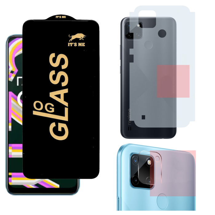 Realme C21Y 3-in-1 Kit: OG Glass + Carbon Back Camera Protector - Image 2 Realme C21Y 3-in-1 Kit: OG Glass + Carbon Back Camera Protector - Image 2
