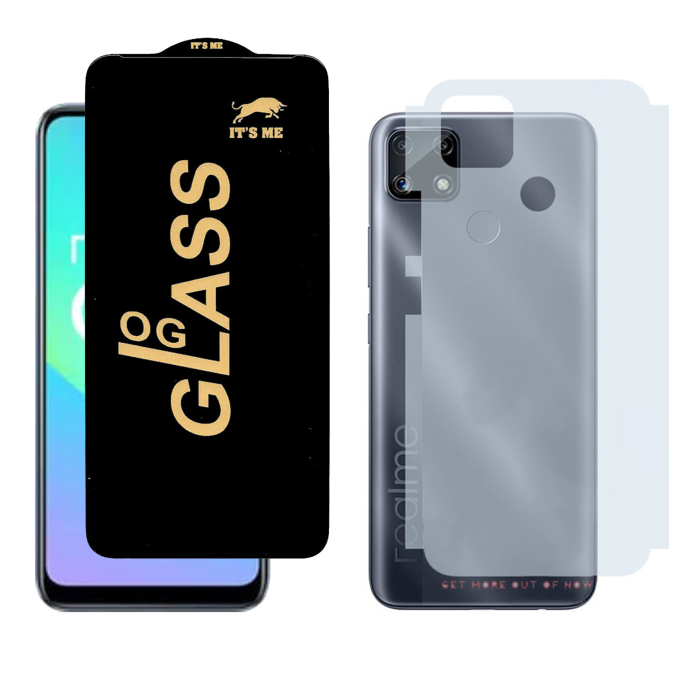 Realme C25s Combo: OG Glass Screen Protector + Carbon Back Skin - Image 2 Realme C25s Combo: OG Glass Screen Protector + Carbon Back Skin - Image 2