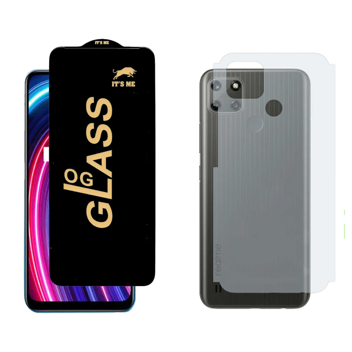 Realme C25Y Combo: OG Glass Screen Protector + Carbon Back Skin - Image 2 Realme C25Y Combo: OG Glass Screen Protector + Carbon Back Skin - Image 2