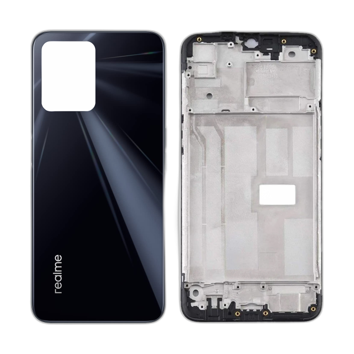 Realme C35 Rear Complete Body Casing Housing Replacement For Realme C35 - Black - Image 2 Realme C35 Rear Complete Body Casing Housing Replacement For Realme C35 - Black - Image 2