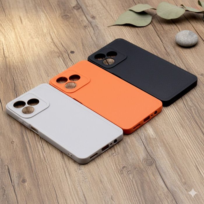 Realme C51 C53 Note 50 Spigen Leather Soft Case - Image 2 Realme C51 C53 Note 50 Spigen Leather Soft Case - Image 2