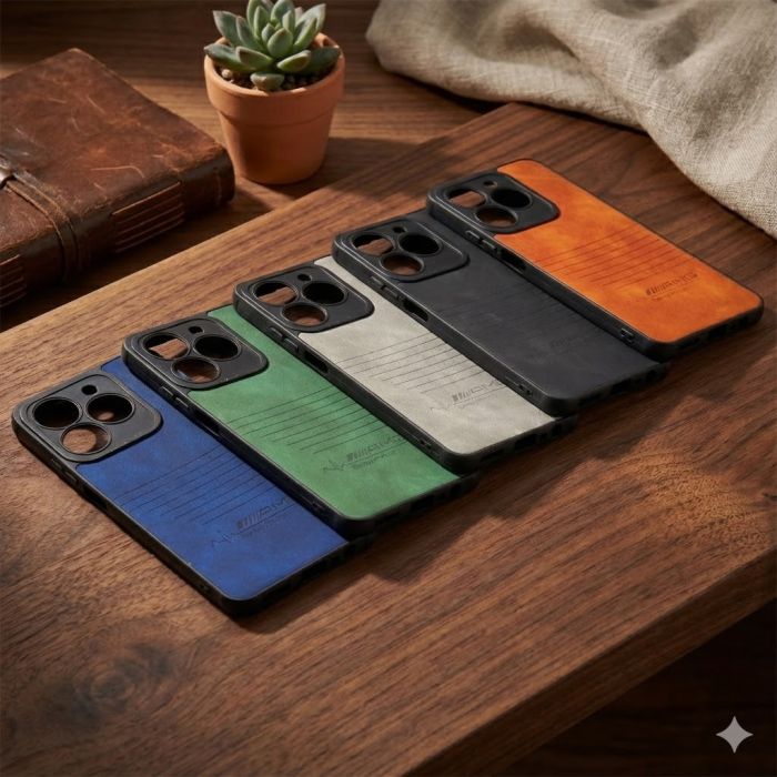 Realme C61 C63 Note 60 Multicolour Soft Leather Cover - Image 2 Realme C61 C63 Note 60 Multicolour Soft Leather Cover - Image 2