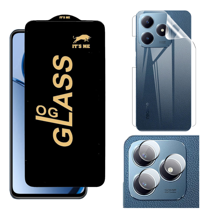 Realme C63 360° Clear Kit: OG Glass + Back Jelly Camera Guard - Image 2 Realme C63 360° Clear Kit: OG Glass + Back Jelly Camera Guard - Image 2