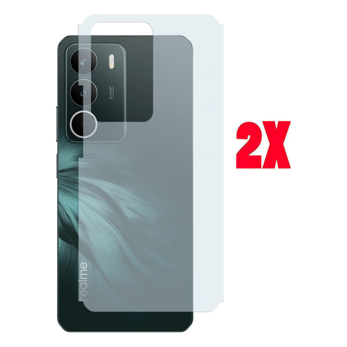 Realme C71 Back Protector Carbon Fiber Matte Soft Skin Sheet For - 2Pcs - Image 2 Realme C71 Back Protector Carbon Fiber Matte Soft Skin Sheet For - 2Pcs - Image 2
