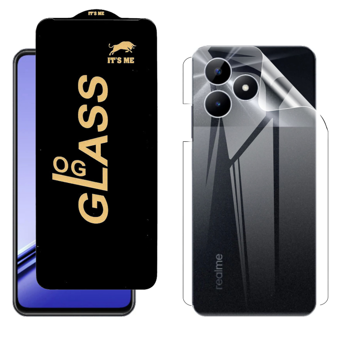 Realme Note 50 Protection Pack: OG Glass + Clear Back Jelly Film - Image 2 Realme Note 50 Protection Pack: OG Glass + Clear Back Jelly Film - Image 2