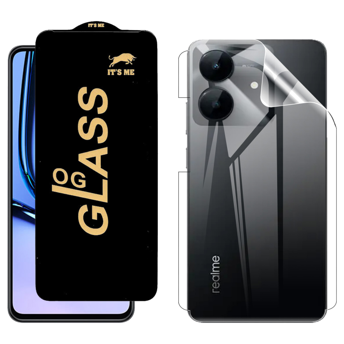 Realme Note 60x Protection Pack: OG Glass + Clear Back Jelly Film - Image 2 Realme Note 60x Protection Pack: OG Glass + Clear Back Jelly Film - Image 2