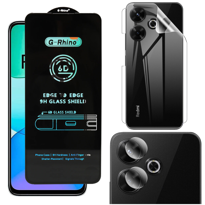 Redmi 13 360° Clear Kit: OG Glass + Back Jelly Camera Guard - Image 2 Redmi 13 360° Clear Kit: OG Glass + Back Jelly Camera Guard - Image 2