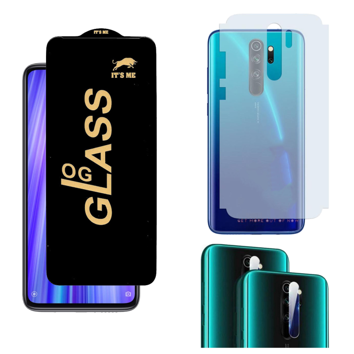 Redmi Note 8 Pro 3-in-1 Kit: OG Glass + Carbon Back Camera Protector - Image 2 Redmi Note 8 Pro 3-in-1 Kit: OG Glass + Carbon Back Camera Protector - Image 2