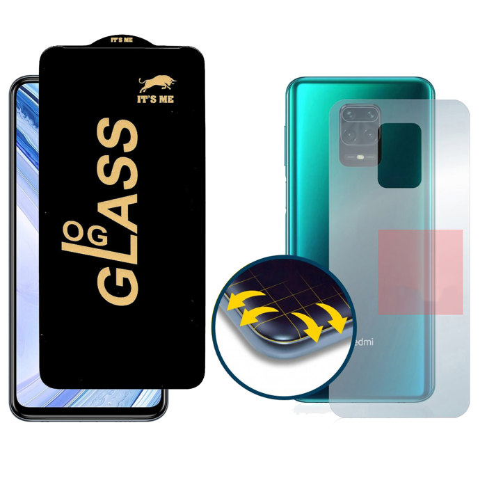 Redmi Note 9 Pro Max Combo: OG Glass Screen Protector + Carbon Back Skin - Image 2 Redmi Note 9 Pro Max Combo: OG Glass Screen Protector + Carbon Back Skin - Image 2