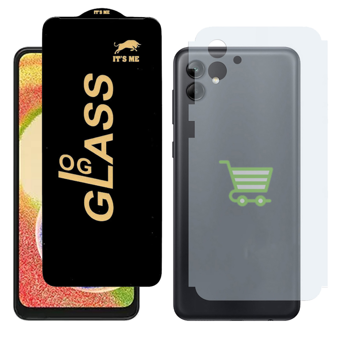 Samsung A04 Combo: OG Glass Screen Protector + Carbon Back Skin - Image 2 Samsung A04 Combo: OG Glass Screen Protector + Carbon Back Skin - Image 2