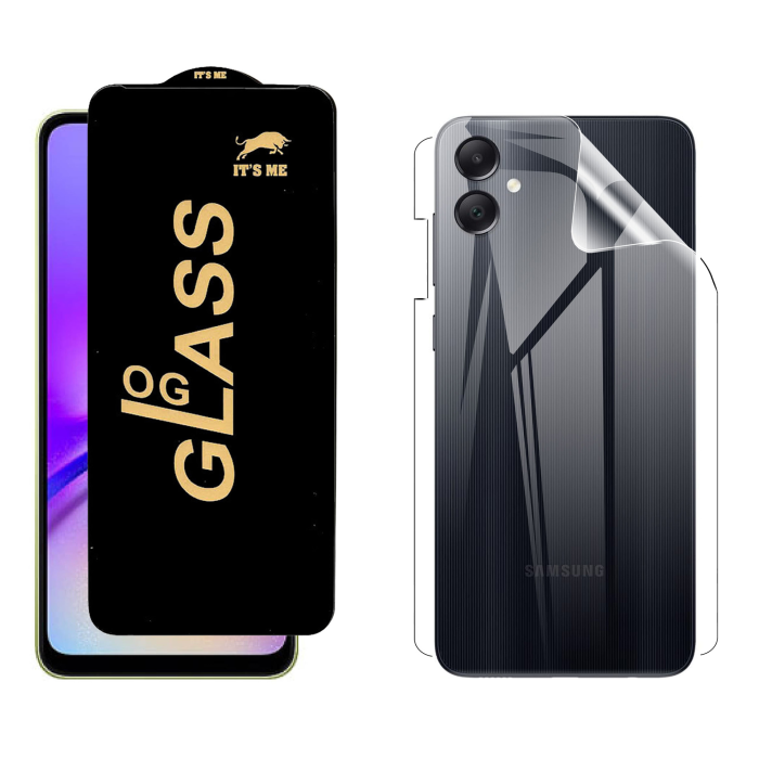 Samsung A05 Protection Pack: OG Glass + Clear Back Jelly Film - Image 2 Samsung A05 Protection Pack: OG Glass + Clear Back Jelly Film - Image 2
