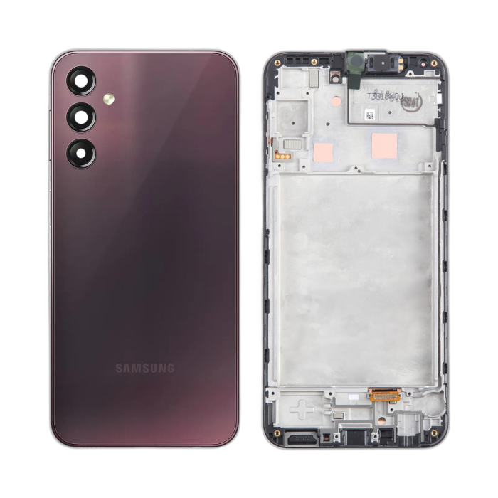 Samsung A24 Rear Complete Body Casing Housing Replacement For Galaxy A24 - Red - Image 2 Samsung A24 Rear Complete Body Casing Housing Replacement For Galaxy A24 - Red - Image 2