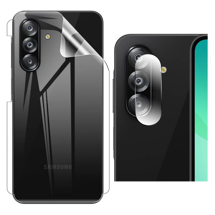 Samsung A26 Back Clear Jelly Protector Soft Film Protection Hydrogel + Rear Camera 9H Gorilla Flexible Protectior For Galaxy - Image 2