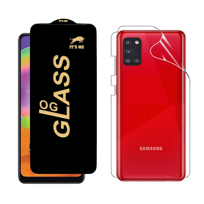 Samsung A31 Protection Pack: OG Glass + Clear Back Jelly Film - Image 2 Samsung A31 Protection Pack: OG Glass + Clear Back Jelly Film - Image 2