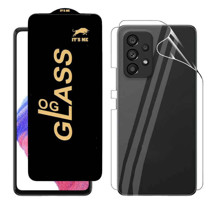 Samsung A53 Protection Pack: OG Glass + Clear Back Jelly Film - Image 2 Samsung A53 Protection Pack: OG Glass + Clear Back Jelly Film - Image 2