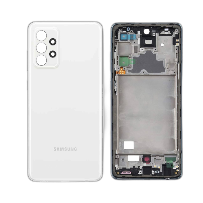 Samsung A72 Rear Complete Body Casing Housing Replacement For Galaxy A72 - White - Image 2 Samsung A72 Rear Complete Body Casing Housing Replacement For Galaxy A72 - White - Image 2