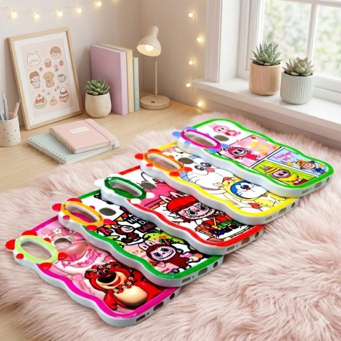Samsung Galaxy A20 Wave Style Cartoon Printed Mobile Cover - Image 2 Samsung Galaxy A20 Wave Style Cartoon Printed Mobile Cover - Image 2