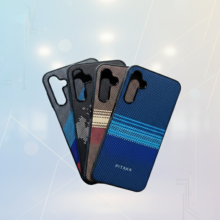 Samsung Galaxy A24 Pitaka Leather Texture Slim Fit Mobile Cover - Image 2 Samsung Galaxy A24 Pitaka Leather Texture Slim Fit Mobile Cover - Image 2