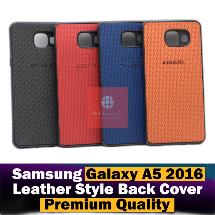 Samsung Galaxy A5 2016 Back Cover Leather Type Soft A510 Case For Boys - Image 2